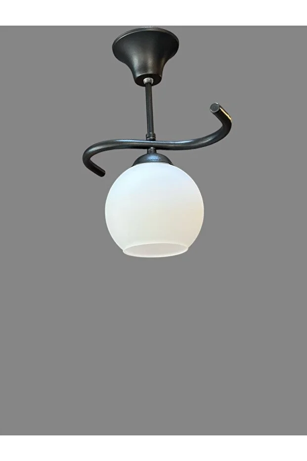 Antre Hol Siyah Kasa Beyaz Camlı 02 Poyraz Tekli